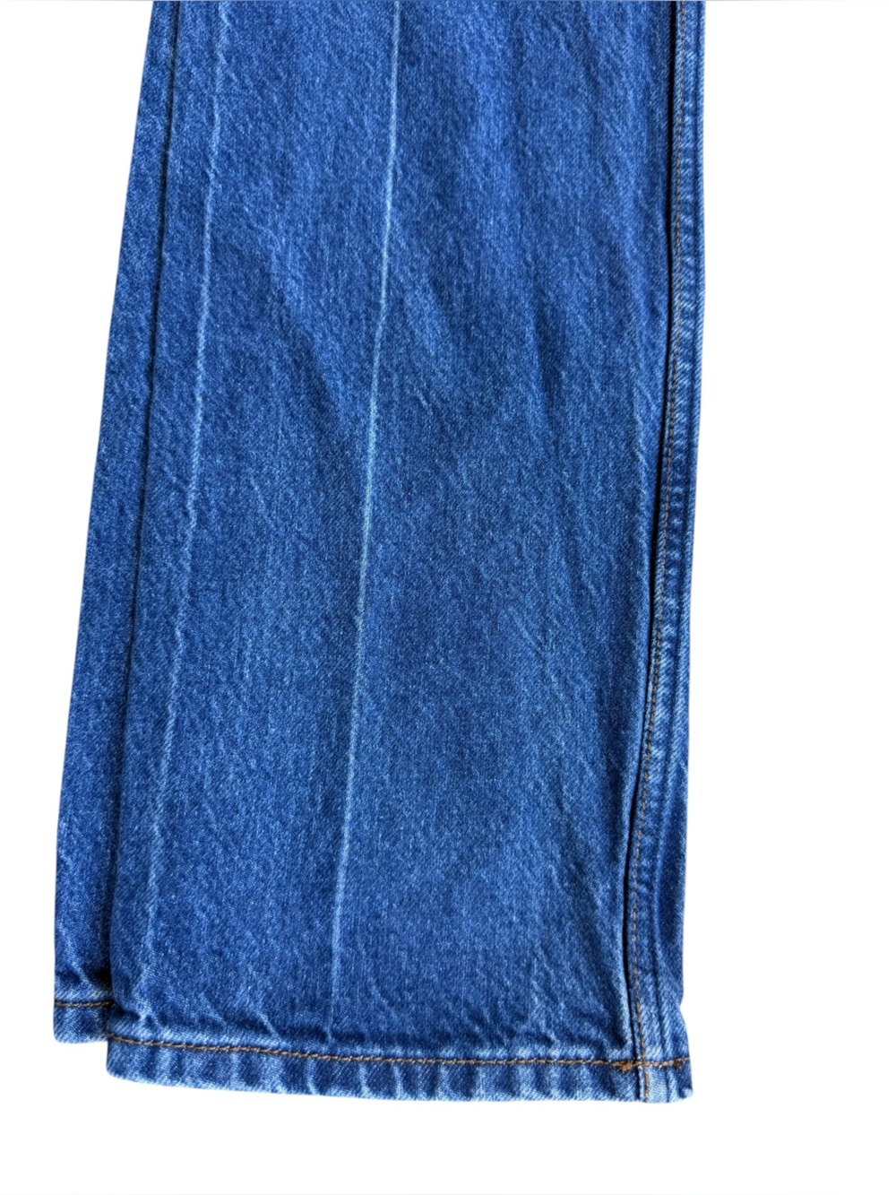 Reformation Cynthia High Rise Straight Jeans Sz 24 Blue Button No stretch Pants - Picture 9 of 15